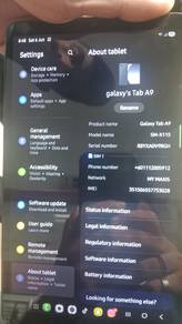Samsung tabe a9 300 + tablet box + charger