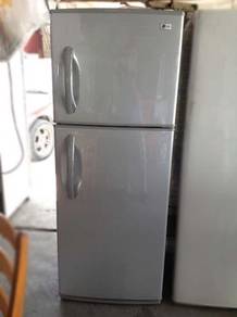 ICe LG Peti Ais Silver Fridge Refrigerator 2 Doors