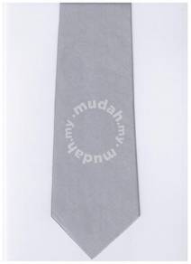 Light Silver Grey Blinking Solid Formal Neck Tie