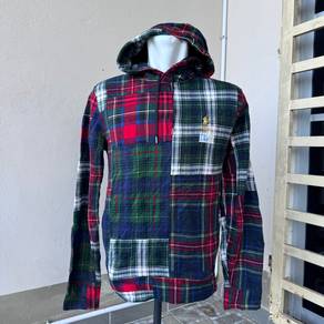 Polo Ralph Lauren Patchwork Plaid Fleece Hoodie
