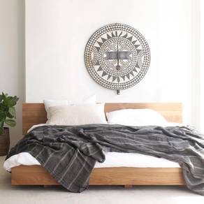 Floating Teak Bed Frame -Solid Design