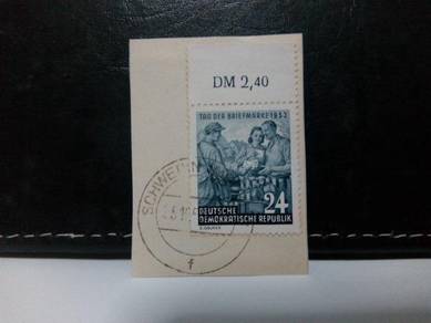 1953 Germany Stamp, Stamp Day, Mail Delivery