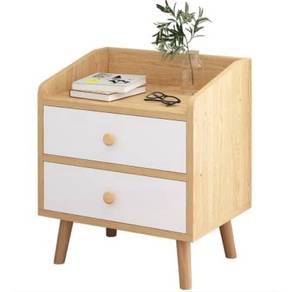 Drawer Bedside Table Organizer Shelves Storage