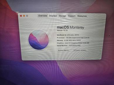 MacBook Air 13-inch 2017 i5