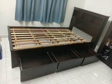 Super Single Bed Kayu