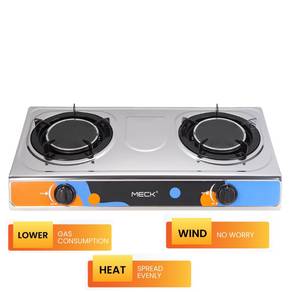 Stainless Steel Gas Stove Double Infrared Burner