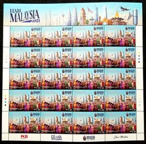 Mint Stamp Sheet Malaysia Day 2024