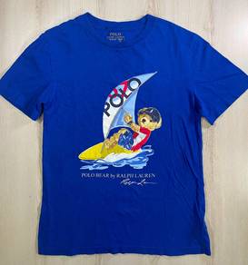 Polo Ralph Lauren Bear Blue Tee #DH Used