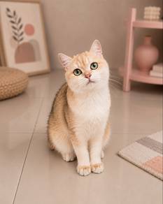 BSH Gold Cat for Rehoming (Bai Bai) 🐱