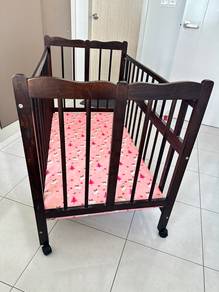 Wooden Babycot with Mattress