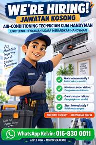 Air-Conditioning Technician cum Handyman di KK