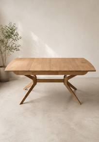 Muji Style Double Extension Dining Table