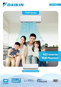 Daikin 1hp 5star Inverter Air Cond + install