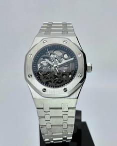 Custom Seiko Mod 39mm Black Skeleton AP