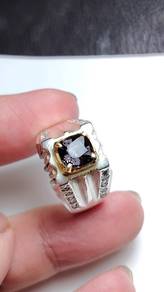 cincin perak silver purple spinel burma