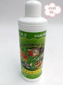 Ocean Free Anti Chlorine 240ml Aquarium Fish Ikan