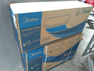 5. Aircond Midea 1.0hp INVERTER siap pasang