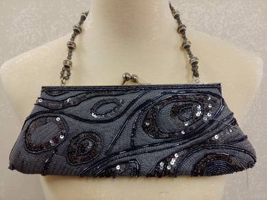Elegant Sequined Dinner Purse (New)