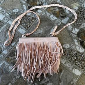 H&M Small Pink Braided Strap Shoulder Bag