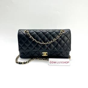 Preloved Chanel Black Lambskin CF Medium GHW