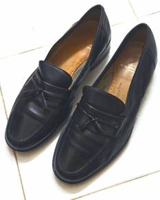 Balenciaga black leather lofer 