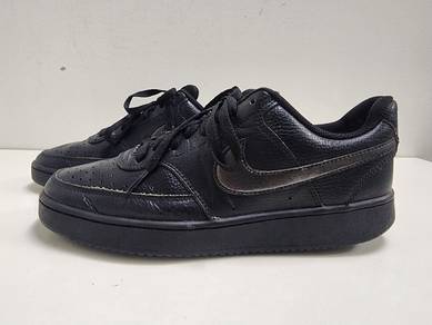 [6UK] Nike Leather Court Vision Low Triple Black