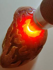 Icy Ice Red Jadeite Jade Rough Stone