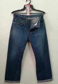 Rare LEVIS BIG E 201 SALVADGE BUCKLE BUTTON DONUT