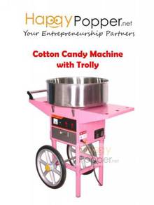 Cotton Candy Machine Maker with Trolly Electric