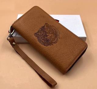 R.Rider Tiger Genuine Leather Men's Clutch Wallet