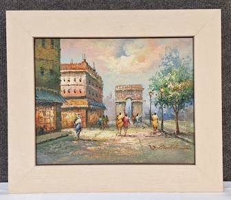 PROMORM180 Oil Painting - Venetian Courtyard