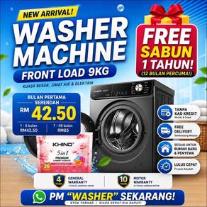 Washer Machine Front Load 9KG