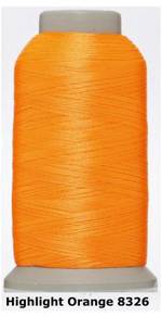 Orange 8326 Embroidery Machine Thread Benang Sulam