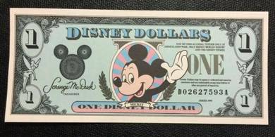Disney 1 Dollar 1990 DA  unc