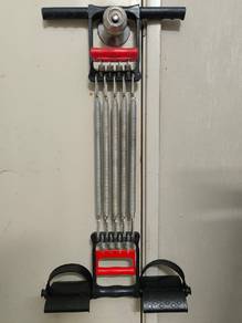 Adjustable Spring Chest Expander with Foot Straps