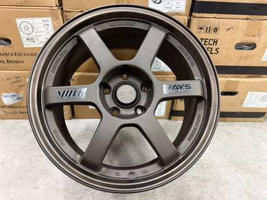 New rim 17x8jj volk rays te37 thai dark bronze