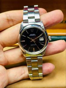 ROLEX Oyster Date 6694 “Black Dial” 34mm Watch