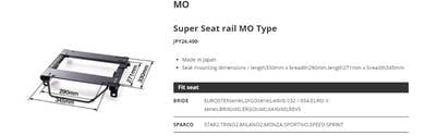 BRIDE Reclining Seat Rail Toyota Hilux Revo GUN125