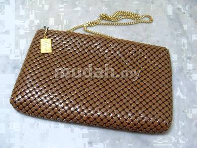 Vintage Metallic Mesh Evening Sling Bag - 1980s