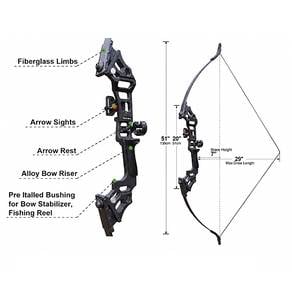 45 Lbs Right Handed Blitz Wolf X7 Take Down Bow