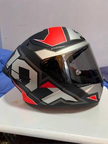 KYT TT COURSE Electron Matt Grey Red