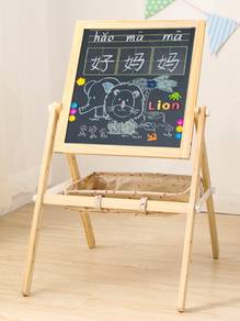 Kids Blackboard with Storage Foldable Papan Hitam