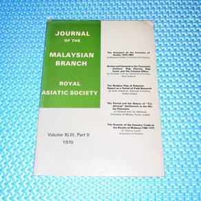Vintage Journal of MBRAS Volume XLIII Part 2 1970