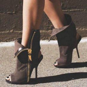 Black brown boots party high heels 12cm RBH0305