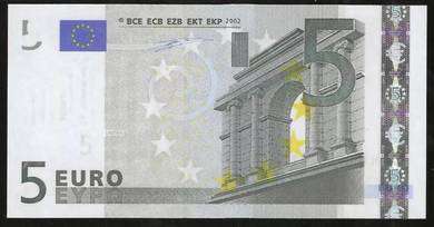 European Union/Portugal, 5 Euro 2002 - Pick# 1m