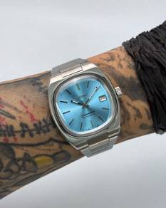 Custom Seiko Mod 38mm Sunburst Baby Blue Seamaster