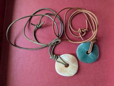 黄玉topaz & Aventurine ring necklace