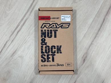 NEW Rays Hex Nut Japan M12X1.5 20pcs + Lock 4pcs