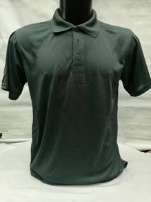 Borong Tshirt Collar Tangan Pendek Microfiber