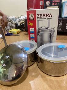 Zebra Stainless Steel Lunch Box (New)